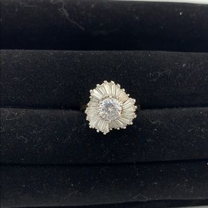 Vintage rhinestone ring | Size 6.5 |